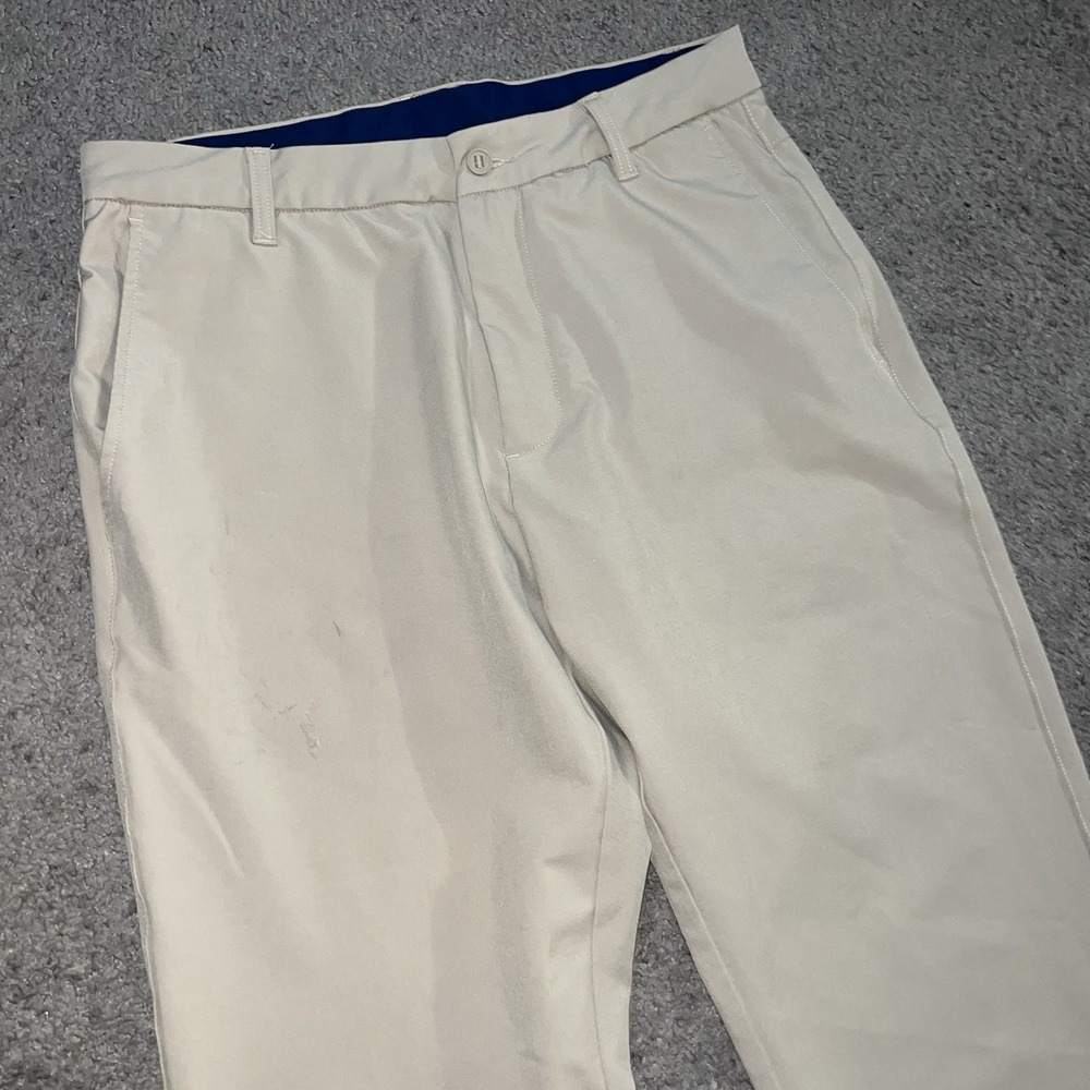 Foot Joy Pants Men's 32x34 Performance Golf Stretch Straight Khaki